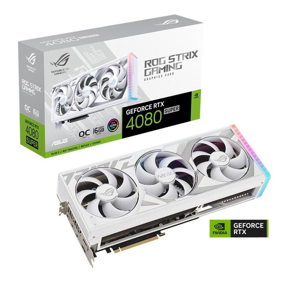 Asus Geforce Rtx 4080 Super Rog Strix Gaming White Oc Edition 