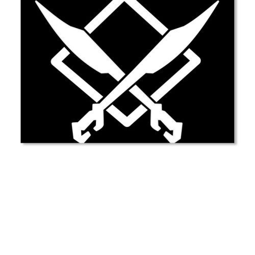 CUTTING EDGE GAMER White Logo Long Sleeve CuttingEdgeGamer LLC